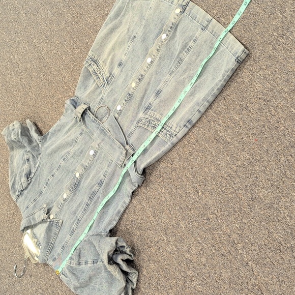 Fate Blue Denim Dress with Belted Waist - Picture 14 of 14